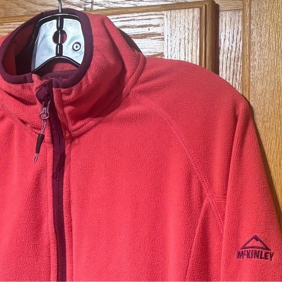 Mckinley Nelia II Full Zip Light Fleece Jacket Cayenne Colour Women's Large EUC - Picture 3 of 11